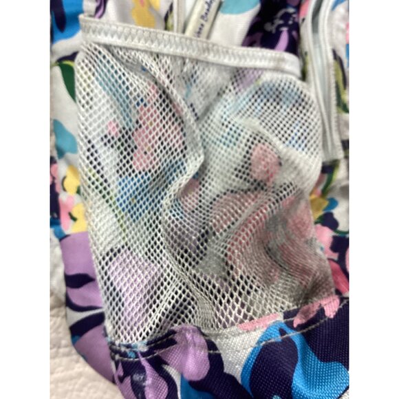 Vera Bradley Floral Backpack With Padded Straps & Zippered Compartments - Picture 8 of 12